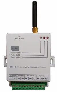 2 channel GSM relay output SMS remote controller for automatic gate opener