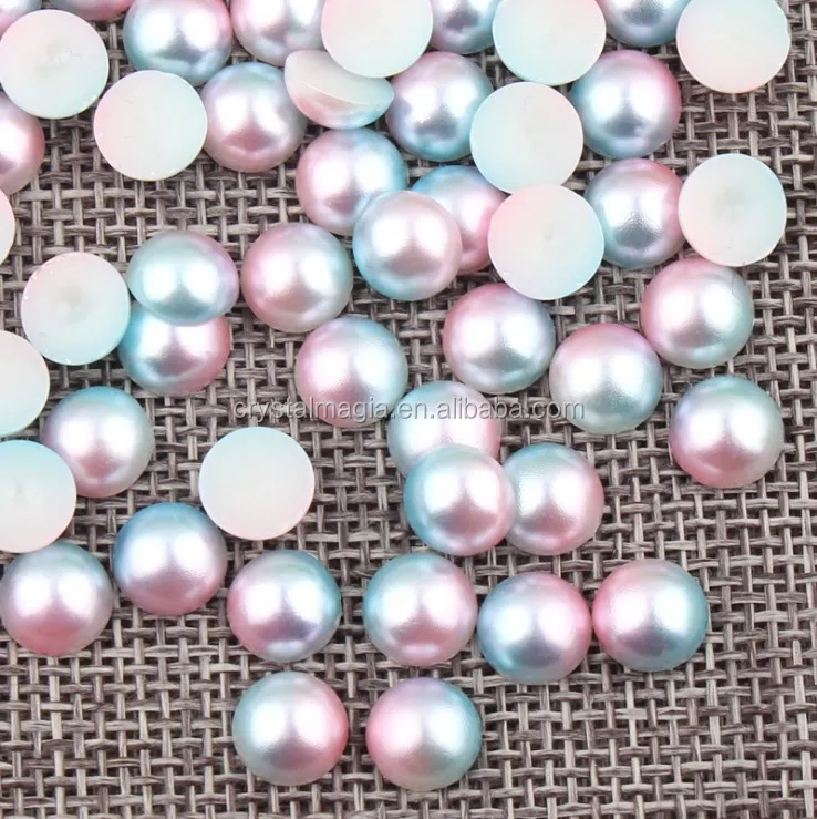 Cheap price ABS plastic half pearl beads
