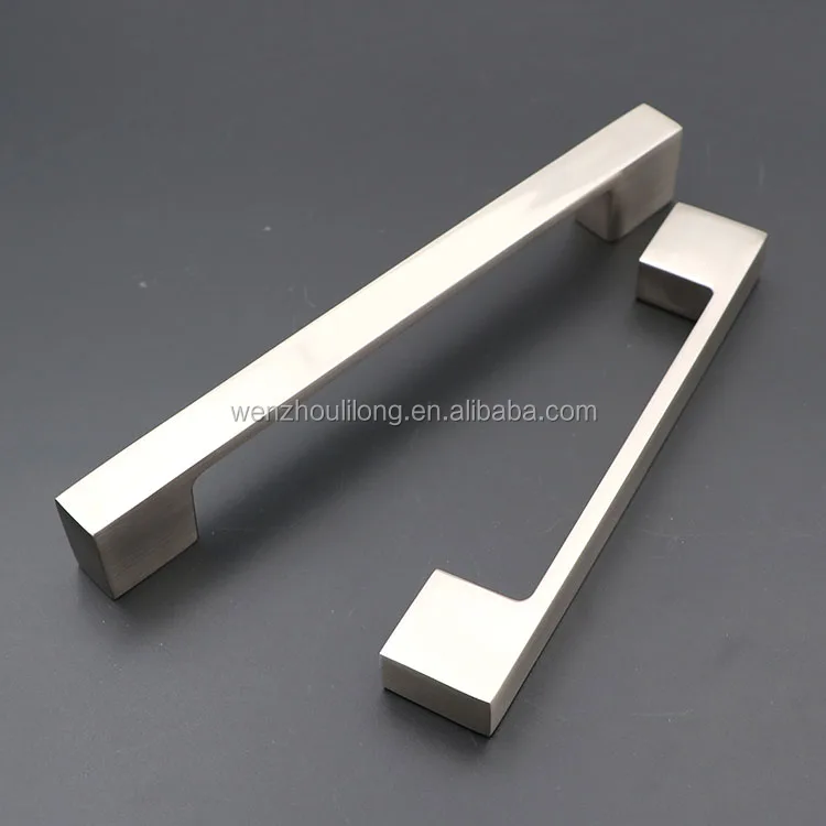 Modern simple square Customized Aluminum Kitchen furniture hardware door pulls dresser drawer cabinet handles