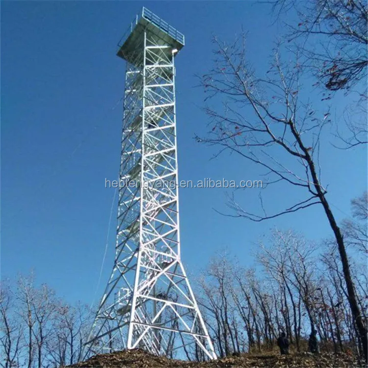 Self Supporting Steel Pylon Guard Tower