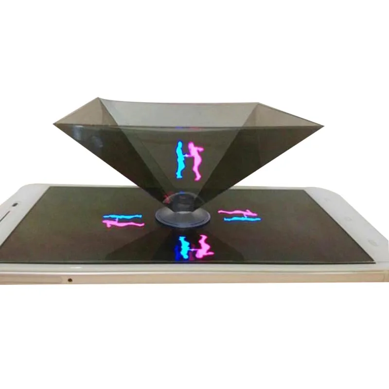 Custom Logo 360 Degree 3D Hologram Display Holographic 3D Hologram Viewer Pyramid