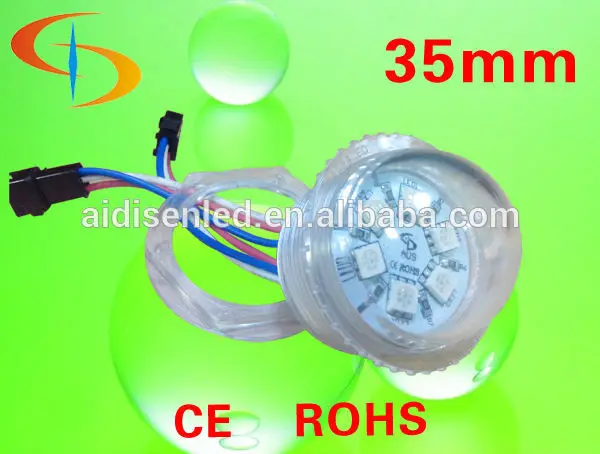 6 шт smd5050 35mm привело пиксель света ucs2903 строку, dmx управления rgb светодиодные пикселей