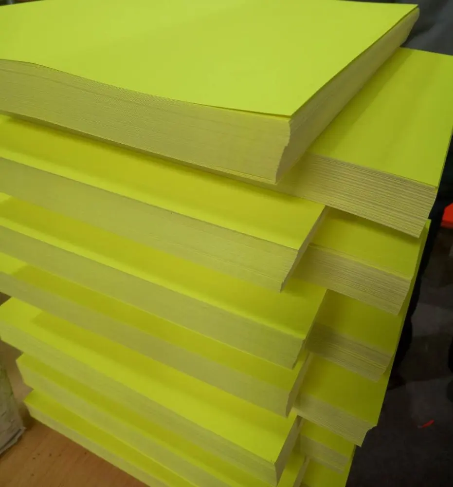 Флуоресцентная клейкая этикетка, 8,5x11 дюймов, 1 полная этикетка на листе