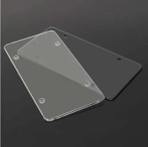 High Quality Clear License Plate Cover Shield Tinted Plastic Tag Protector