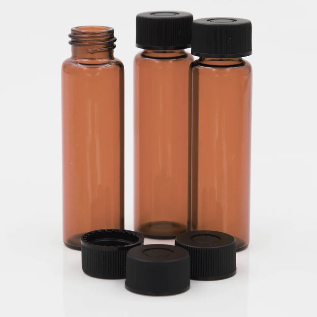 GPI standard free sample 8ml China chromatography screw sample vials with 15-425 plastic screw cap