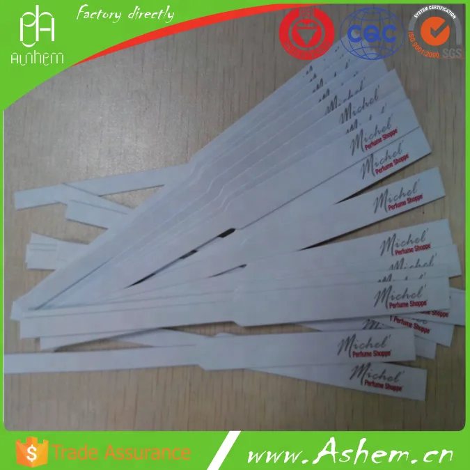 The best selling perfume blotter paper perfume test paper logo print perfume blotter with logo printing IC-009