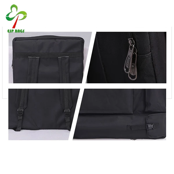 Sketch drawing board bag, art supplies travel shoulder portable storage bag for A3 paper