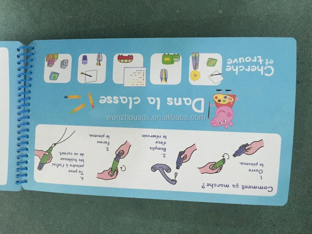 
custom Water Wow Coloring Book,cheap coloring book with water pen 