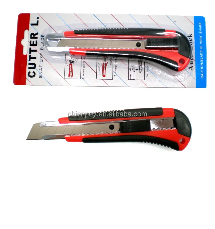 
Snap-off blade cutter 18mm utility art knife manufacturer 