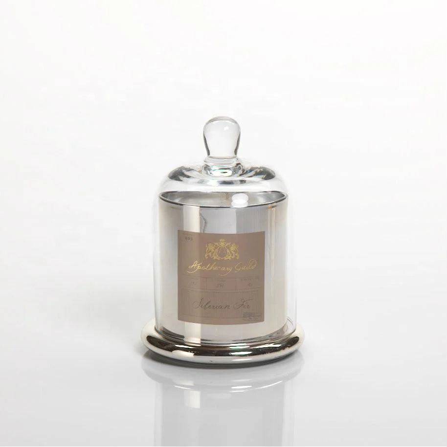 Горячая продажа cloche купольная форма стеклянные свечи баночки с деревянным
