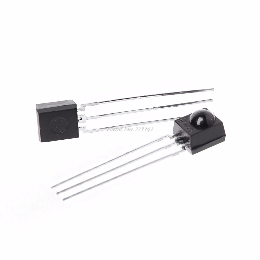 2Pcs DIP-3 IC TSOP4838 IR Receiver Tubes 38Khz Remote Infrared Radiation Module