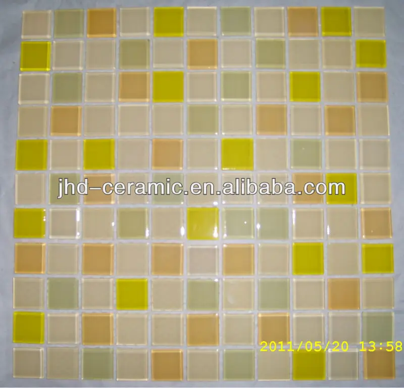 Cheap Price 25x25mm Ceramic Mosaic Tile For Swimming Pool Stock