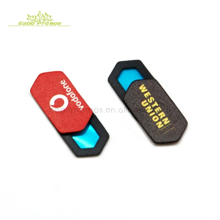 2023 Privacy slider promotional plastic custom logo printed webcam laptop cover smartphone