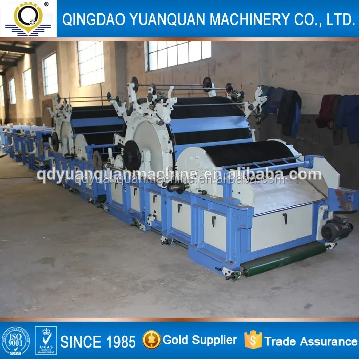 Qingdao Yuanquan Textile Machinery Low Damage Rate Wool De-hairing Machine Carding Machine 8Mexico Turkey Russia Egypt India