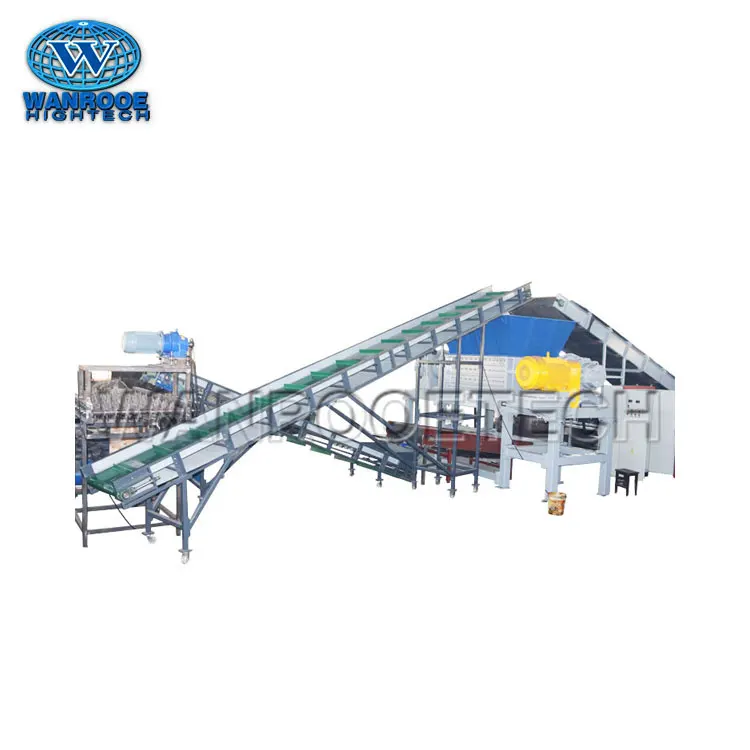 
100-1000kg/h Waste Tire Tyre Rubber Shredder Machine Used Tire Shredder for Sale 