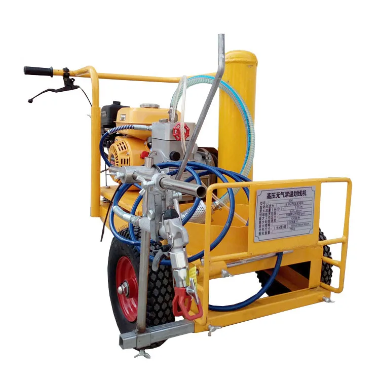 hand-pushed cold paint road line marking machine safety line painting equipment