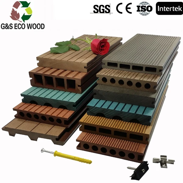 Engineered wood wpc outdoor decking Deck Boards wpc timber terasa flooring board