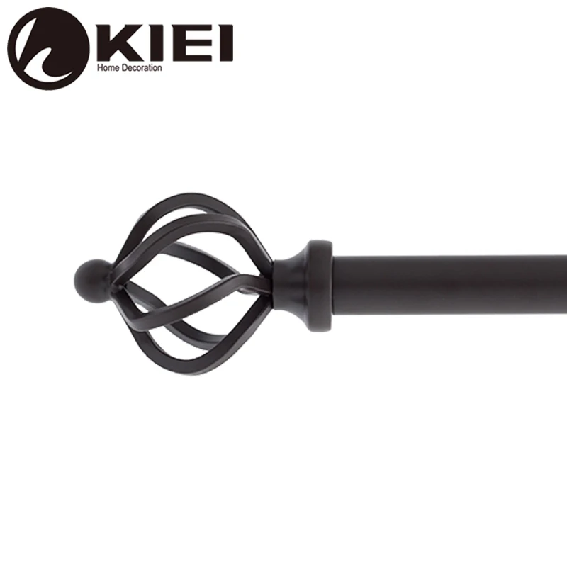 circular extendable curtain rod chrome end caps for china of made curtain rods