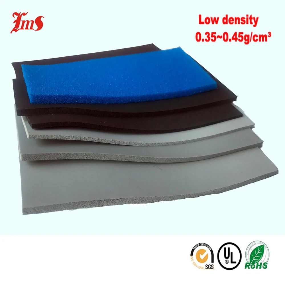 Red Silicone Sponge Adhesive Backed Waterproof Foam Rubber Foam Sheets Insulation Roll Sheet 1mm