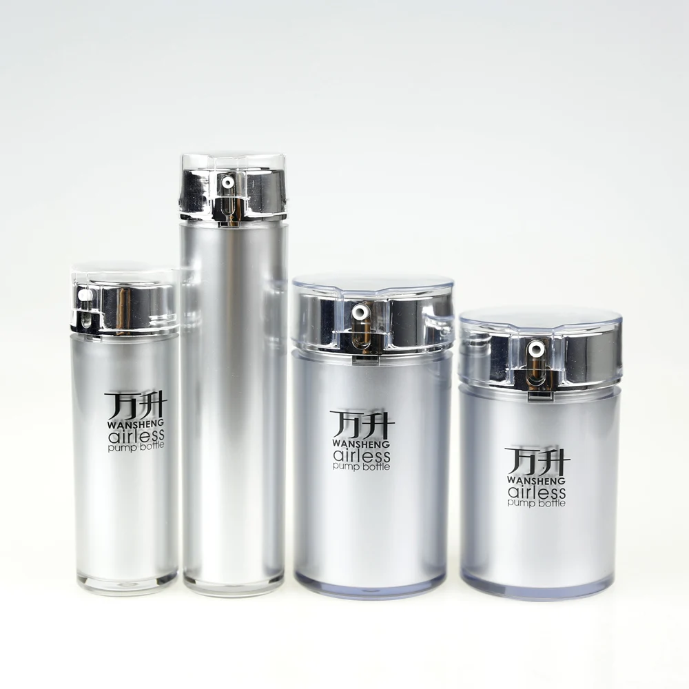 
Korean Style Cylindrical Cosmetic Airless Container/Fancy Airless Bottle Packaging/Airless Pump Bottle Frosted with WSZ-H 