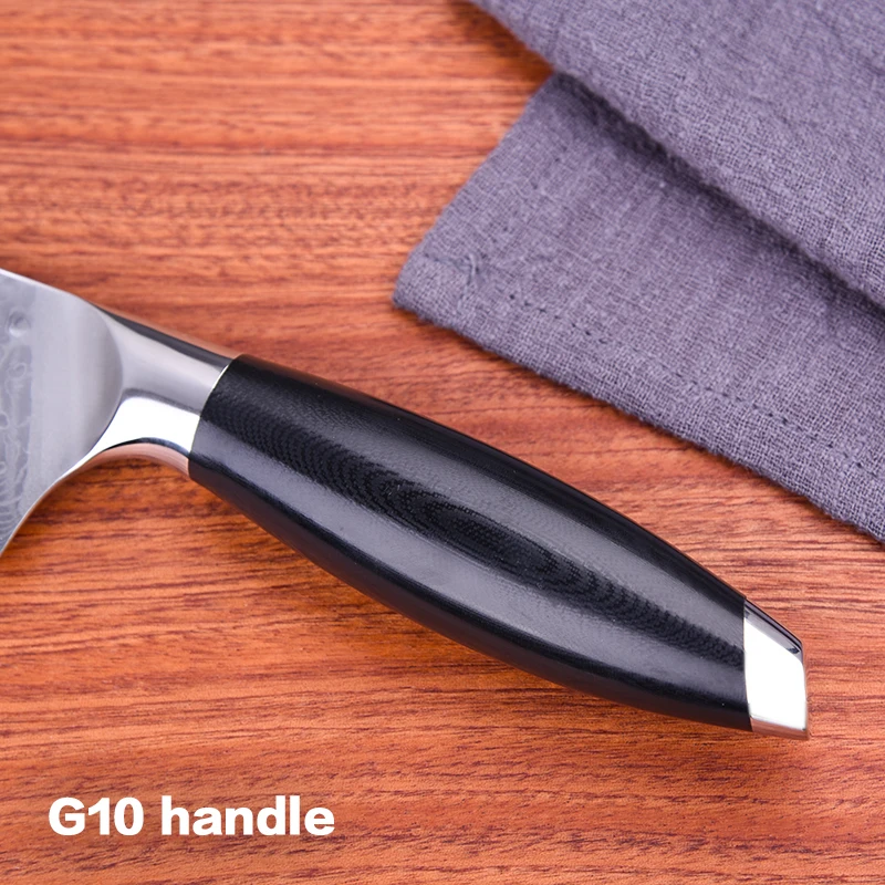 
7 Inch Professional 67 Layers Japanese Damascus steel Kitchen Santoku Knife 