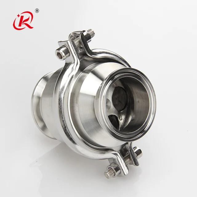 KQ Sanitary Stainless Steel ss 304 316 Tri clamp triclamp tri-clamp 2 inch 6' ferrule non return check valve