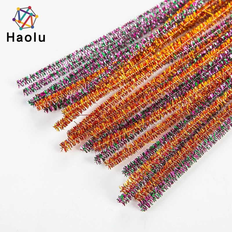 Glitter Twist Wire Pipe Cleaner DIY Materials Chenille stem for Kids Home Decor Crafts
