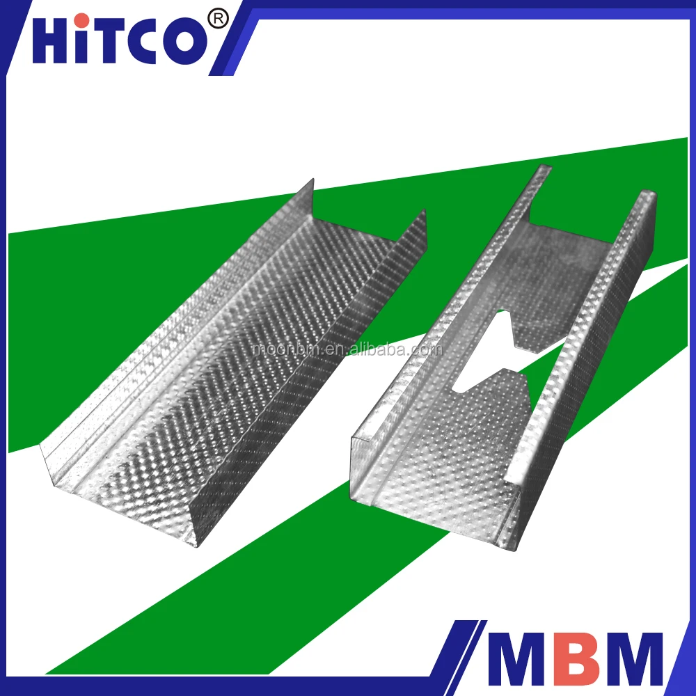 Hot sale light steel frame Galvanized metal Stud and track for Drywall