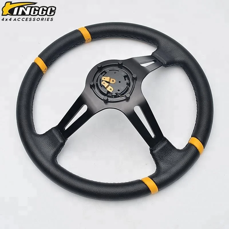 Universal PVC dish volante steering wheel 14 inch 350mm