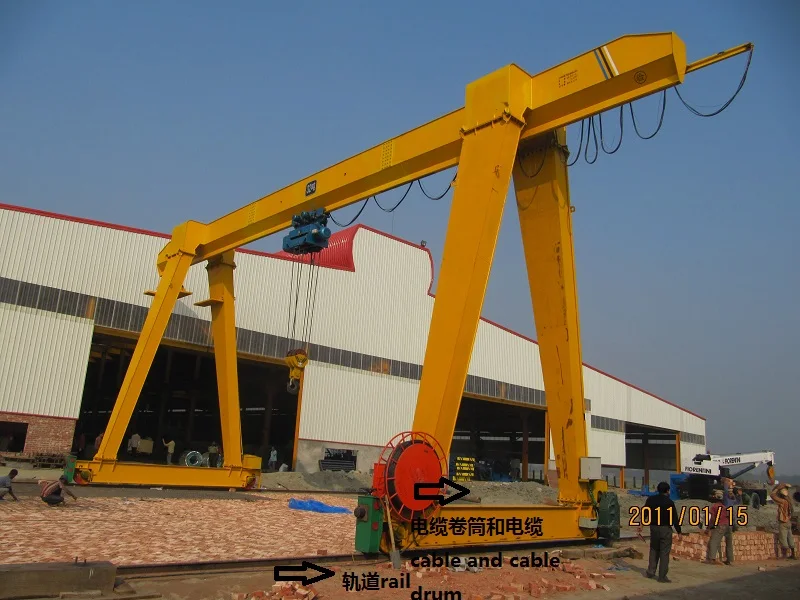 China Tavol Brand marble granite lifting gantry crane 10t 15t 20t 25t