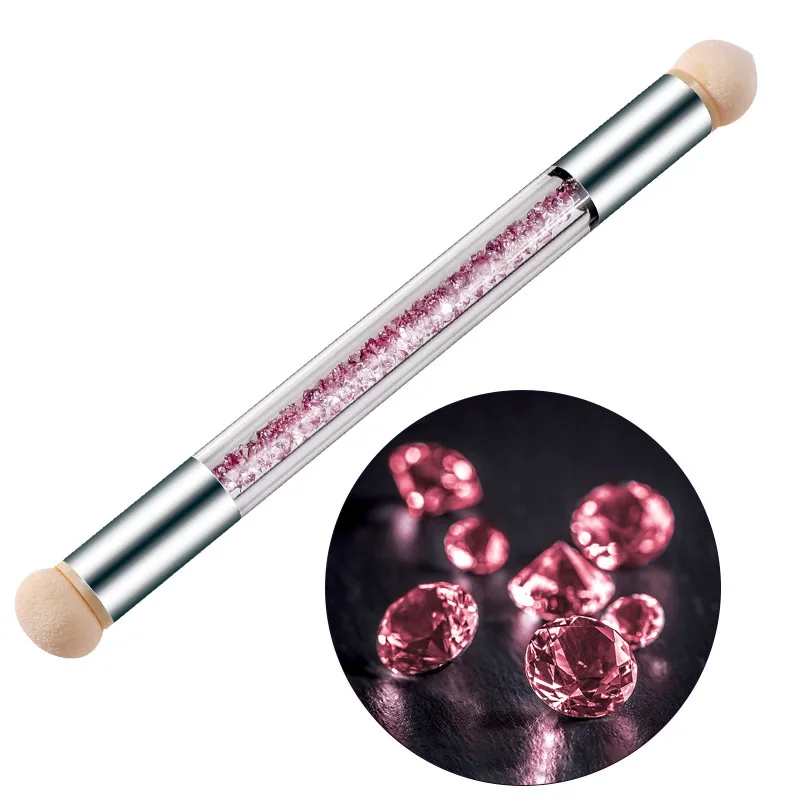 Double Head Nail Art Tools Nail Sponge Gradient Pen Brush Sponge smudge brush