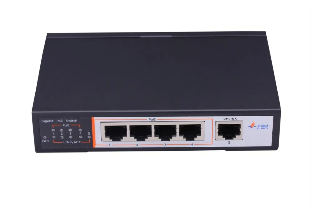 Сертификат CE/FCC/RoHs 5 портов с 4 портами PoE IEEE802.3af/at стандартный гигабитный коммутатор