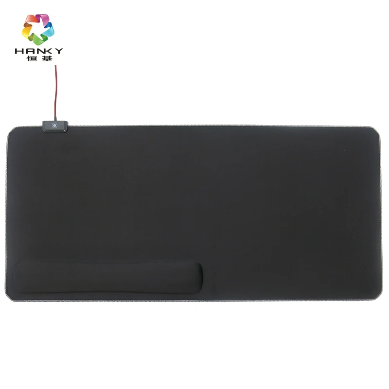 manufactural hotsale new arrival branded extend mouse pad gamer slow rebound keyboard wrist mouse pad rgb