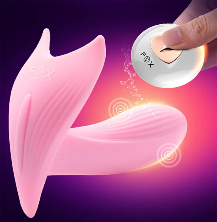 Hot selling strap on dildo for women wireless butterfly vibrator USB rechargeable vibrator