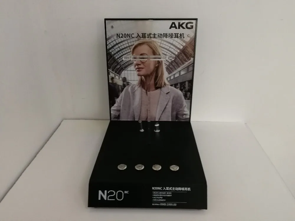 black acrylic ear-in earphone display stand for AKG N20