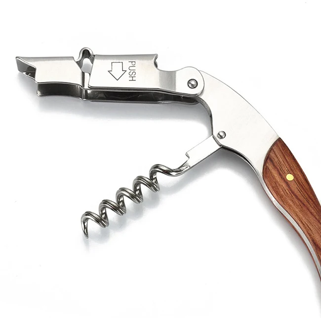 Premium Quality Multi Function Rosewood Wooden Blanks Waiters Corkscrew Wine Bottle Opener Corkscrew