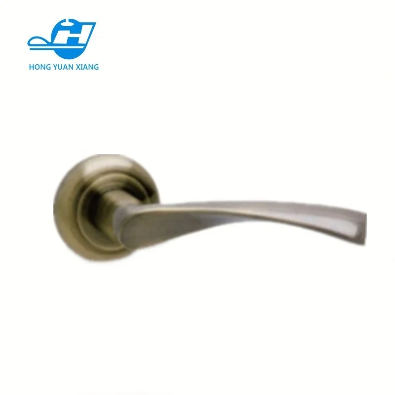 
hot style round rosette lever door handle aluminum door handle zinc alloy lever handle in good quality 