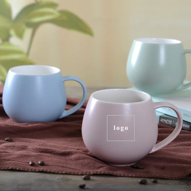 OEM high quality sublimation white or black porcelain mug blank orca coating ceramic mug coffee cup with custom logo