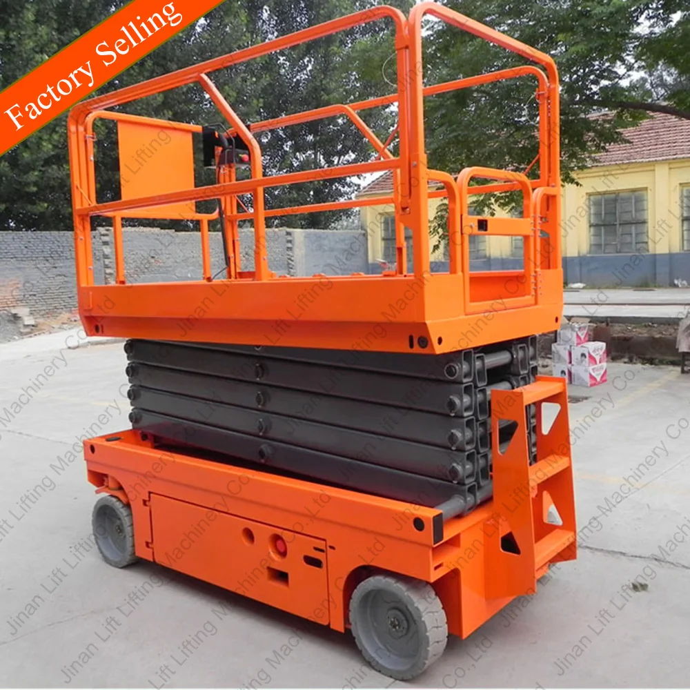 10m Automatic jlg scissor lift hydraulic ladder lift window cleaning sky lift for sale