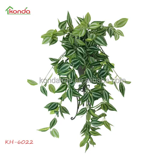 Лидер продаж искусственные Подвесные Растения пластиковые листья для украшения сада и дома