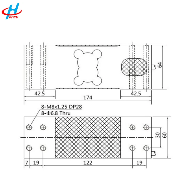 Одноточечный датчик веса AMS 100 кг 200 500