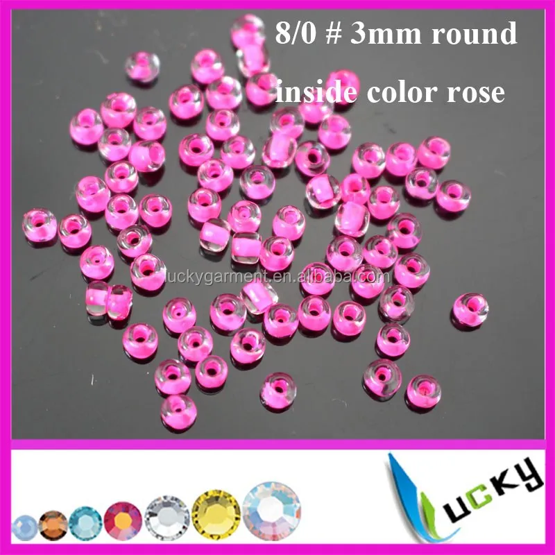
High quality glass beads bugle beads 2 cut beads 