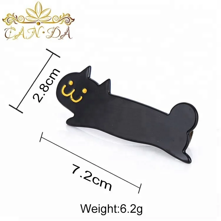 Bulk wholesale fancy hair clip lovely cat shape alligator hair clips for women
