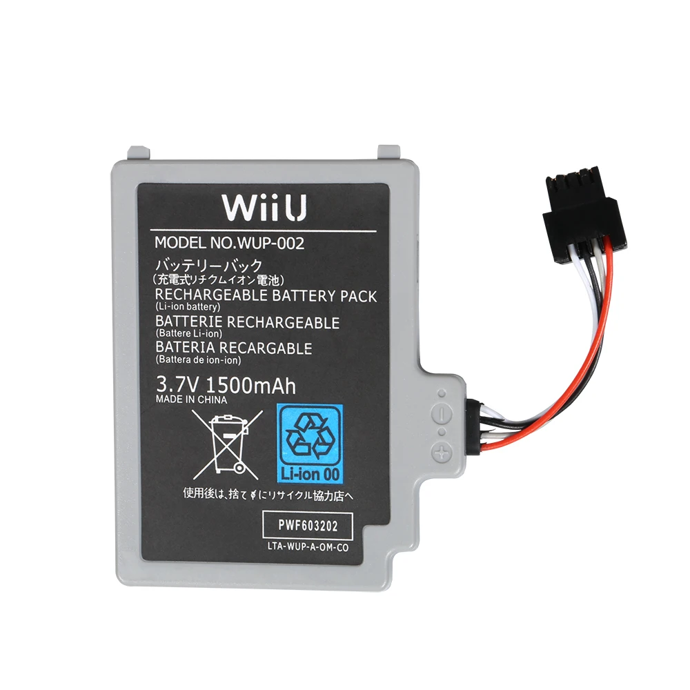 Factory Spot Wholesale WUP-012 3.7v 1500mah For NS Gamepad High Capacity For Wii U Controller Battery