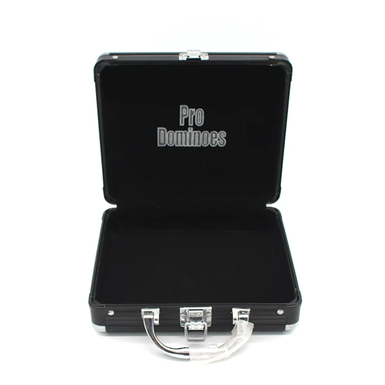 Small custom mini wholesale dominoes set storage aluminum case