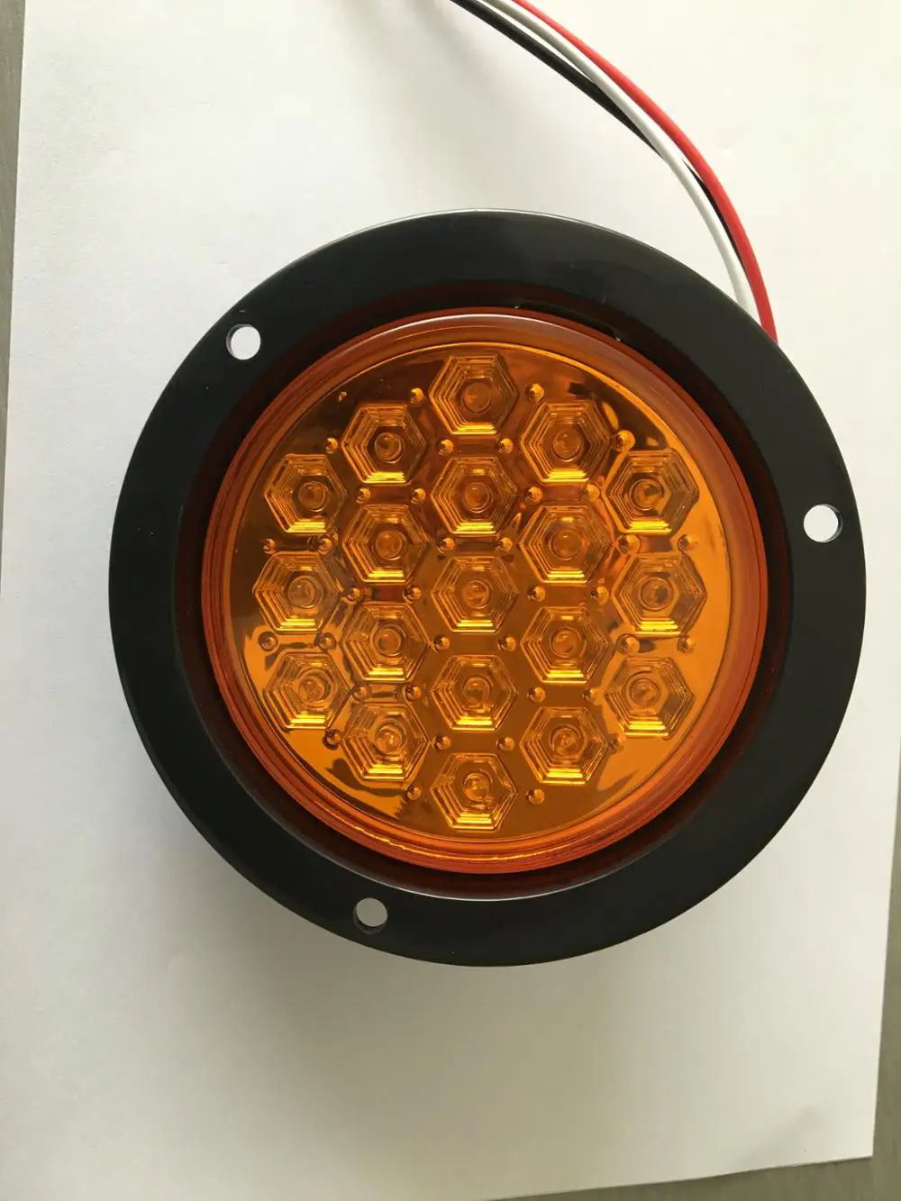 new round led tail lamp with metal frame