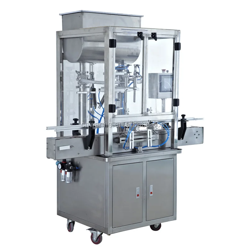 Automatic 4 Head Paste Water Bottle Line Oil Filling Production Machines 50~1000ml Dia:40-90mm H:80-2300mm