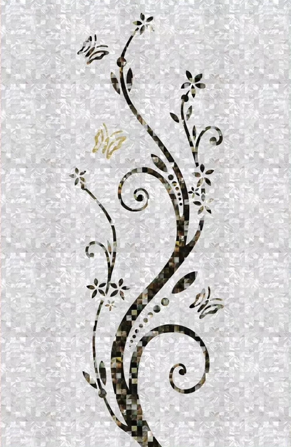 China Supplies Custom Luxury Nature Shell Mosaic Art Craft Mural For Wall Decor