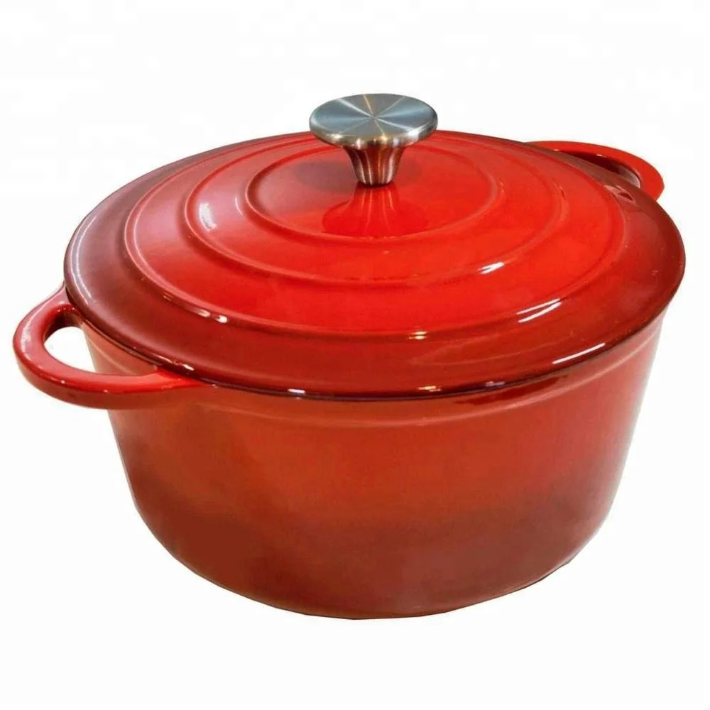 Langju CAST IRON ENAMEL COOKWARE SET - INDUCTION COMPATIBLE