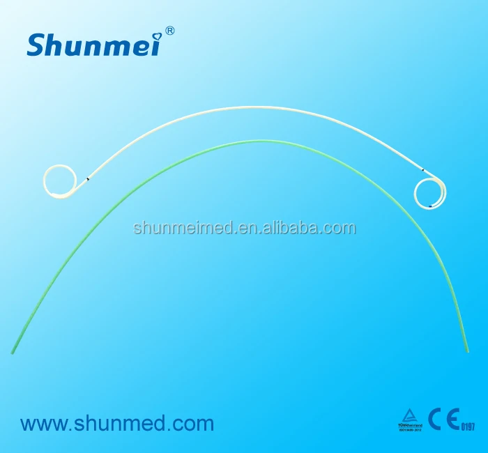 Популярный одноразовый медицинский двойной уретеральный стент с толкателем с CE ISO